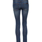 Blue Cotton Low Waist Skinny Denim Jeans