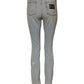 Light Blue High Waist Skinny Denim Jeans