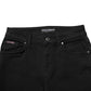 Black Cotton Logo Skinny Mid Waist Denim Jeans