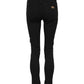 Black Cotton Skinny Mid Waist Denim Jeans