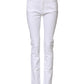 White GRACE Mid Waisted Skinny Denim Jeans