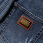 Blue Rhinestone Embellished Denim Jeans