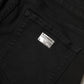 Black Cotton Logo Skinny Mid Waist Denim Jeans