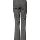 Gray Checkered High Waist Flared Pants