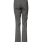 Gray Checkered High Waist Flared Pants