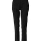 Black STAFF Mid Waist Tapered Pants