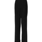 Black Wool High Waist Formal Pants