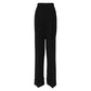 Black Wool High Waist Formal Pants
