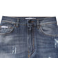 Blue Cotton HighWaist Skinny Denim Jeans