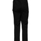 Black Cotton High Waist Formal Pants