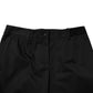 Black Cotton High Waist Formal Pants