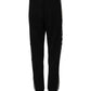 Black Cotton Jogger Logo Waist Pants