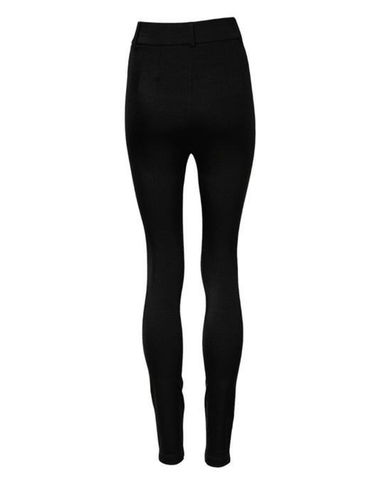 Black High Waisted Skinny Leggings Pants