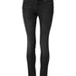Black Cotton Low Waist Skinny Denim Jeans
