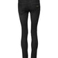 Black Cotton Low Waist Skinny Denim Jeans