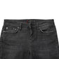 Black Cotton Low Waist Skinny Denim Jeans