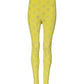 Yellow Logo Slim Fit Leggings Pants
