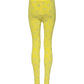 Yellow Logo Slim Fit Leggings Pants