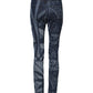Blue Graphic Print Cotton Skinny Denim Jeans