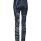 Blue Graphic Print Cotton Skinny Denim Jeans