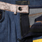 Multicolor Patchwork Skinny Denim Jeans