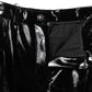 Black High Waist Cargo Bootcut Pants