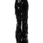 Black High Waist Cargo Bootcut Pants