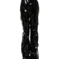 Black High Waist Cargo Bootcut Pants