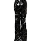 Black High Waist Cargo Bootcut Pants