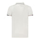 White Cotton Men Polo Shirt