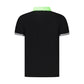 Black Cotton Men Polo Shirt