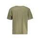 Green Cotton Men T-Shirt