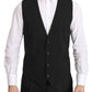 Elegant Gray Formal Vest - Regular Fit