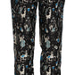 Elegant Silk Lounge Pants with Unique Print