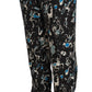 Elegant Silk Lounge Pants with Unique Print