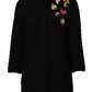 Black Cashmere Quilted Embellished Jacket