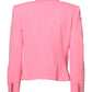 Pink Double Breasted Women Coat Jacket