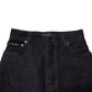 Blue Cotton High Waisted Flared Denim Jeans