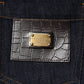 Blue Cotton High Waisted Flared Denim Jeans