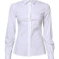 White Cotton Long Sleeves Collared Shirt Top