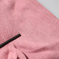 Pink Silk Cropped Crew Neck Cardigan Sweater