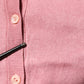 Pink Silk Cropped Crew Neck Cardigan Sweater