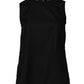 Black Cotton Sleeveless Women Tank T-shirt
