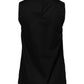 Black Cotton Sleeveless Women Tank T-shirt