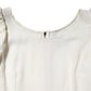 White Round Neck Short Sleeves Blouse Top