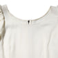 White Round Neck Short Sleeves Blouse Top