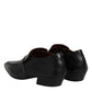Black Soft Leather Loafer Pointed Toe Slip On Shoes