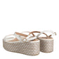 White Espadrilles Ankle Strap Sandals Shoes