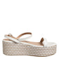 White Espadrilles Ankle Strap Sandals Shoes