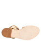 Brown Flip Flops Zipper Ankle Strap Shoes